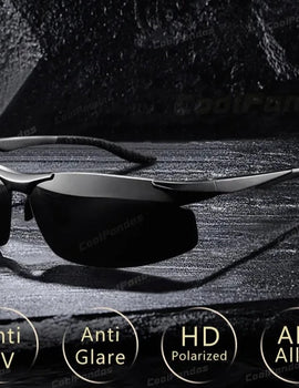 HD Polarized Photochromic Aluminum Sunglasses for Men Driving Use