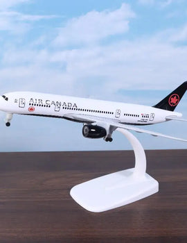 1 Set Alloy Metal Air Canada Airlines B787 Airways Diecast Airplanes Building Kit With Wheels 20cm Plane Model Toy