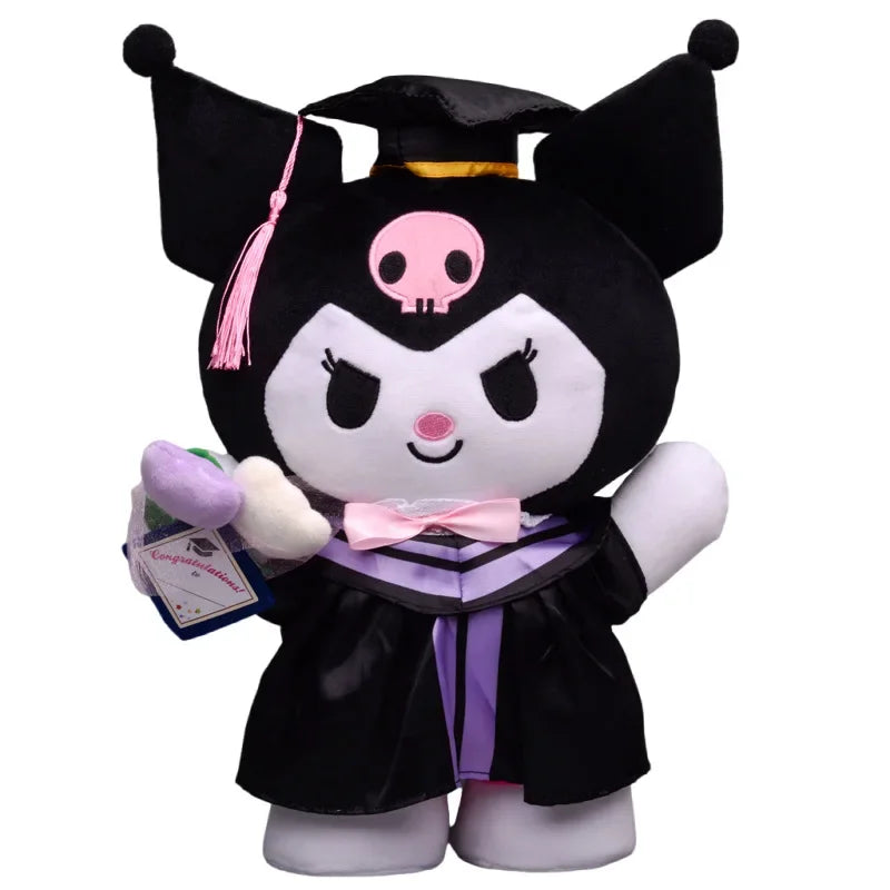 Kawaii Cartoon Plush Doll with Hat Soft Sofa Pillow