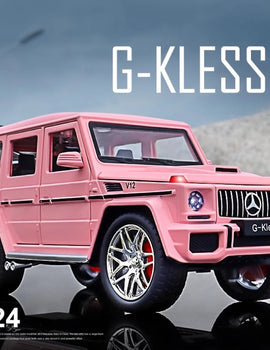 1:24 G63 GLE350 Toy Car Model Alloy Diecast Pull Back Doors Opened Sound Light Models Vehicle Toys for Boys Birthday Gifts