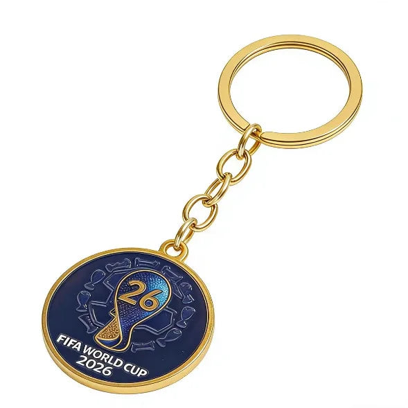 2026 World Cup Football Fan Metal Keychain Soccer Sports Souvenir