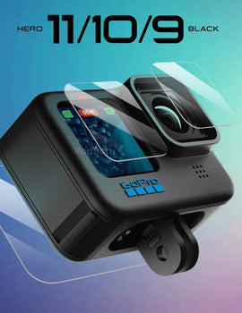 for Gopro Hero 12 11 10 9 Black Tempered Glass Screen Protector Lens Protective Film for Go pro 10 Camera Accessories