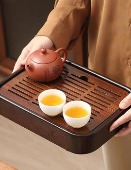 Tea Tray Household Small Dry Brewing And Draining Tea Set Office Tea Table Bamboo Tray Drainage Tea Tray Storage Tray