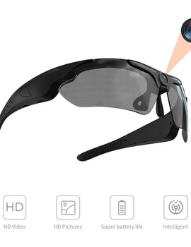 1080P Full HD Mini Camera Sunglasses Camera Outdoor Sports DV Intelligent Sports Glasses Cam DVR Wide-angle Glasses Camera