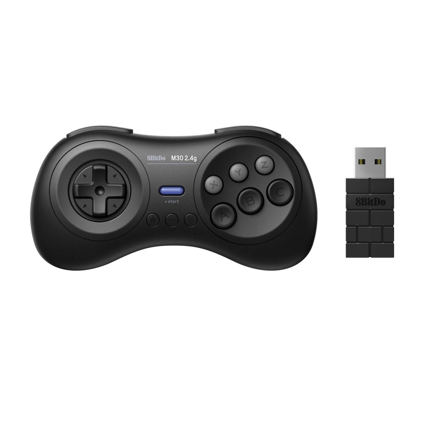 2.4GHz Wireless Retro Gaming Controller with Turbo Function for Sega Genesis Mini and Nintendo Switch