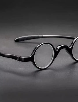 Tiny Reading Glasses Men Retro Vintage Smart Glasses Black Frame