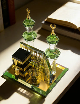 Islamic Table Decors Muslim Kaaba Model Kaaba Allah Crystal Figurines Muslim Decorations Islamic Souvenirs Festival Gift