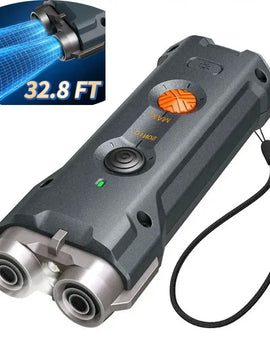 2 In 1 Training & Anti Barking Device Ultrasonic Dog Repeller With Flashlight Stop Attack Rechargeable Anti Dog Bark Deterrent