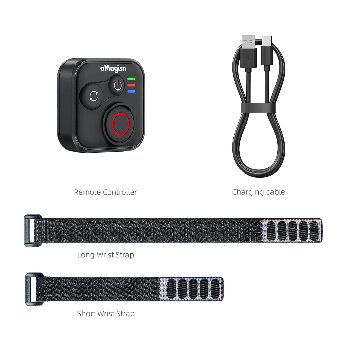 Wireless Bluetooth Remote Control with Wrist Strap for Action Cameras and Smartphones