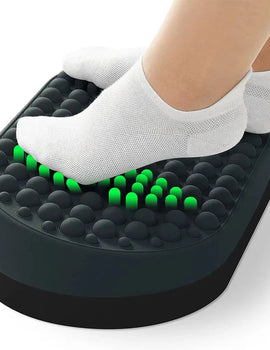 Foot Rest for Under Desk At Work, Home Office Foot Stool, Ottoman Foot Massager Plantar Fasciitis Relief,Soft Silicone Footrests