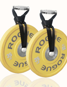 Heavy Duty Farmers Walk Straps Weightlifting Handle Straps for Barbell Plates Black Metal Gym Handles Functional Exercise Equipment