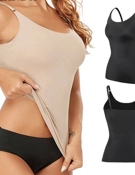 Women Tummy Control Shapewear Smooth Body Shaping Camisole Tank Tops Slimming Underwear Seamless Compression Body Shaper Vest