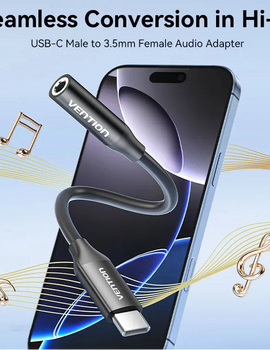 DAC USB Type C to 3.5mm Earphone Jack Audio Headphone Adapter for Samsung Galaxy S24 iPhone 16 USB C to 3.5mm Splitter