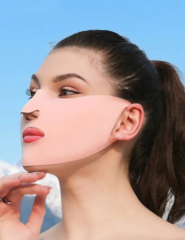 Ice Silk Sunscreen Mask Summer Anti-UV Protection Cycling Face Cover Women Breathable Outdoor Sport Sun Windproof Reusable Masks