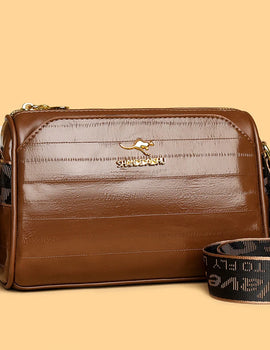 Leather Casual Handbags Solid Color Tote Bags Female Large Capacity Shoulder Bags