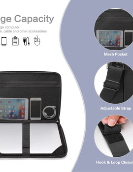 Hard Shell Laptop Case Sleeve Shoulder Bag for Macbook Air Pro 15 16 inch Dell Asus Shockproof Computer Handbag Briefcase Cover