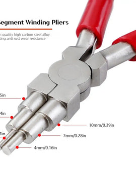 1pc Iron Wire Looping Jewelry Pliers, 6-in-1 Bail-Making Pliers, With Non-Slip Comfort Grip Handle, For Loops Making Tool