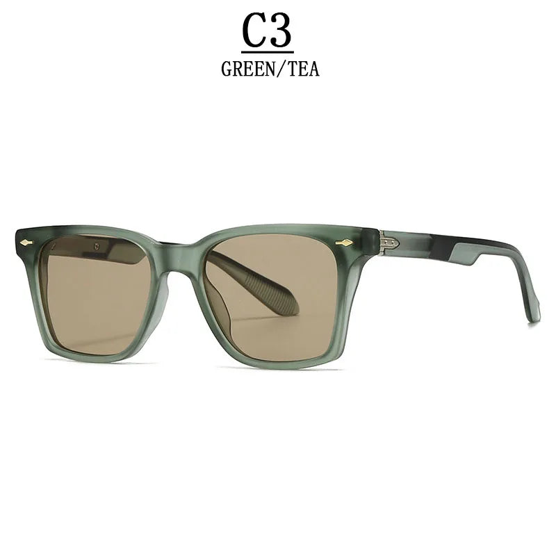 Square Vintage Sunglasses With UV400 Protection