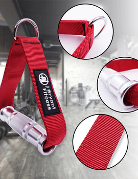 Heavy Duty Metal D Handle for Cable Machine Pulley LAT Pulldown System Aluminum Alloy Grips Home Gym Workout Fitness Equipment