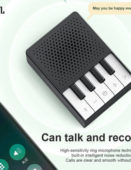 BMTL Piano Wireless Bluetooth Speaker Creative Portable Mini Compact Desktop subwoofer 5W TWS Waterproof Recording Speaker