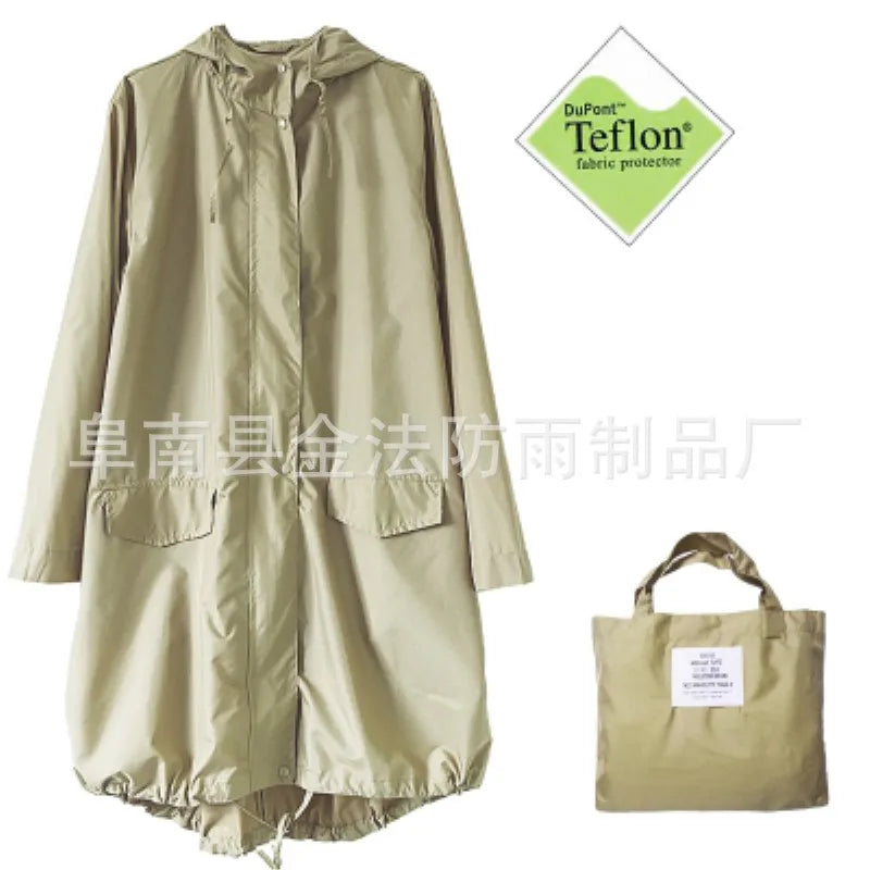 Lightweight Waterproof Rain Poncho Windbreaker for Outdoor Travel