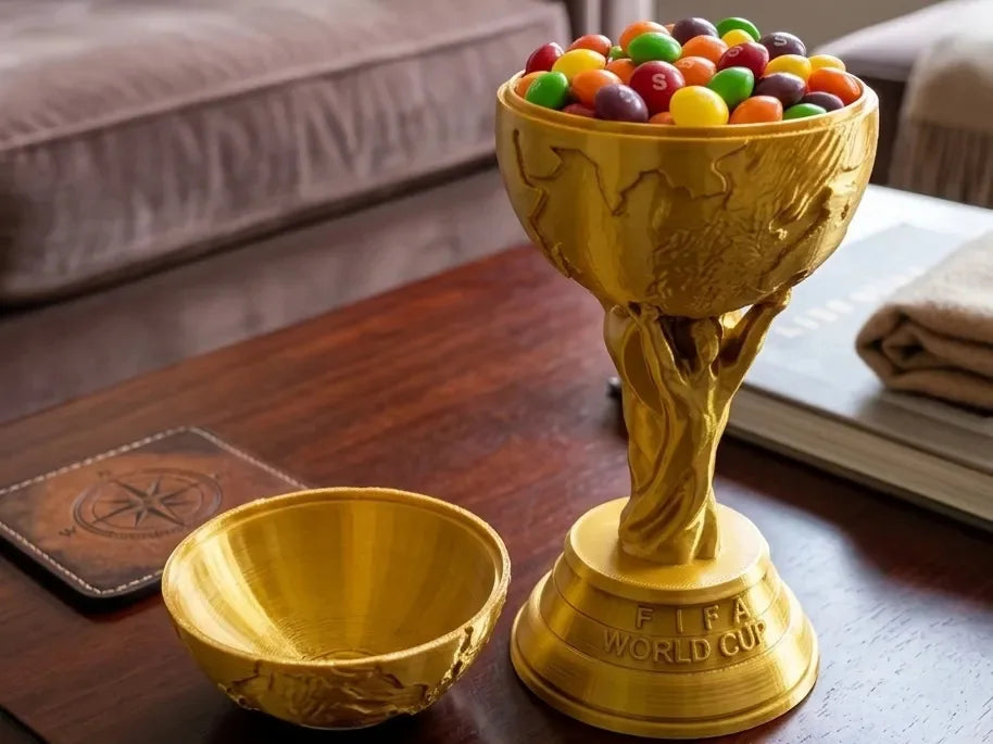 2026 Soccer Ball Cup Holder Candy Bowl Storage Stand Football Fan Decor