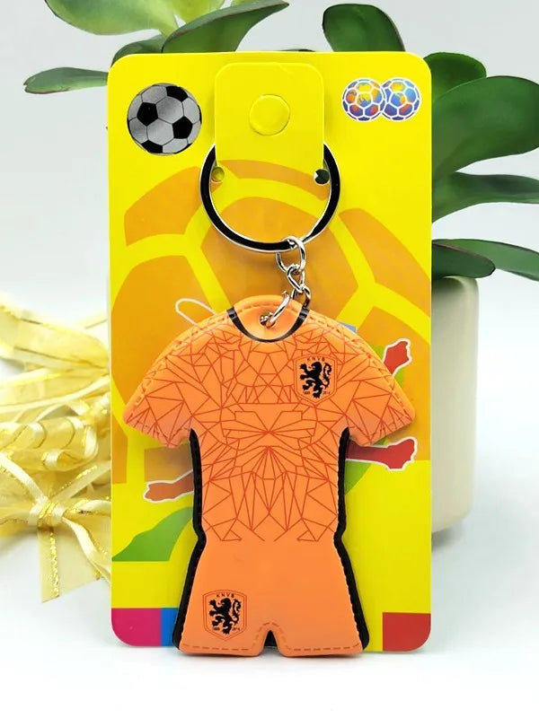 Football Jersey Keychain Soccer Team Shirt Bag Charm Sports Souvenir