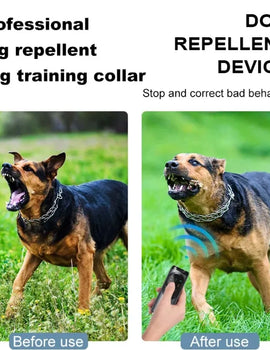 Dog Repeller Ultrasonic Dog Trainer Anti Barking Training Device Rechargeable High Power Dog Repeller With LED Flashlight