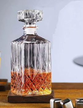 3 styles barware wine glass bottle 1000ml lead-free glass whiskey decanters for Liquor Scotch Bourbon