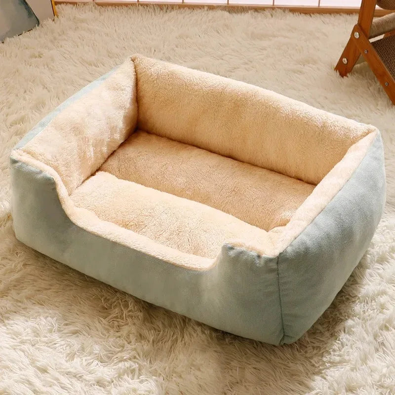 Plush Pet Bed for Cats and Small Dogs