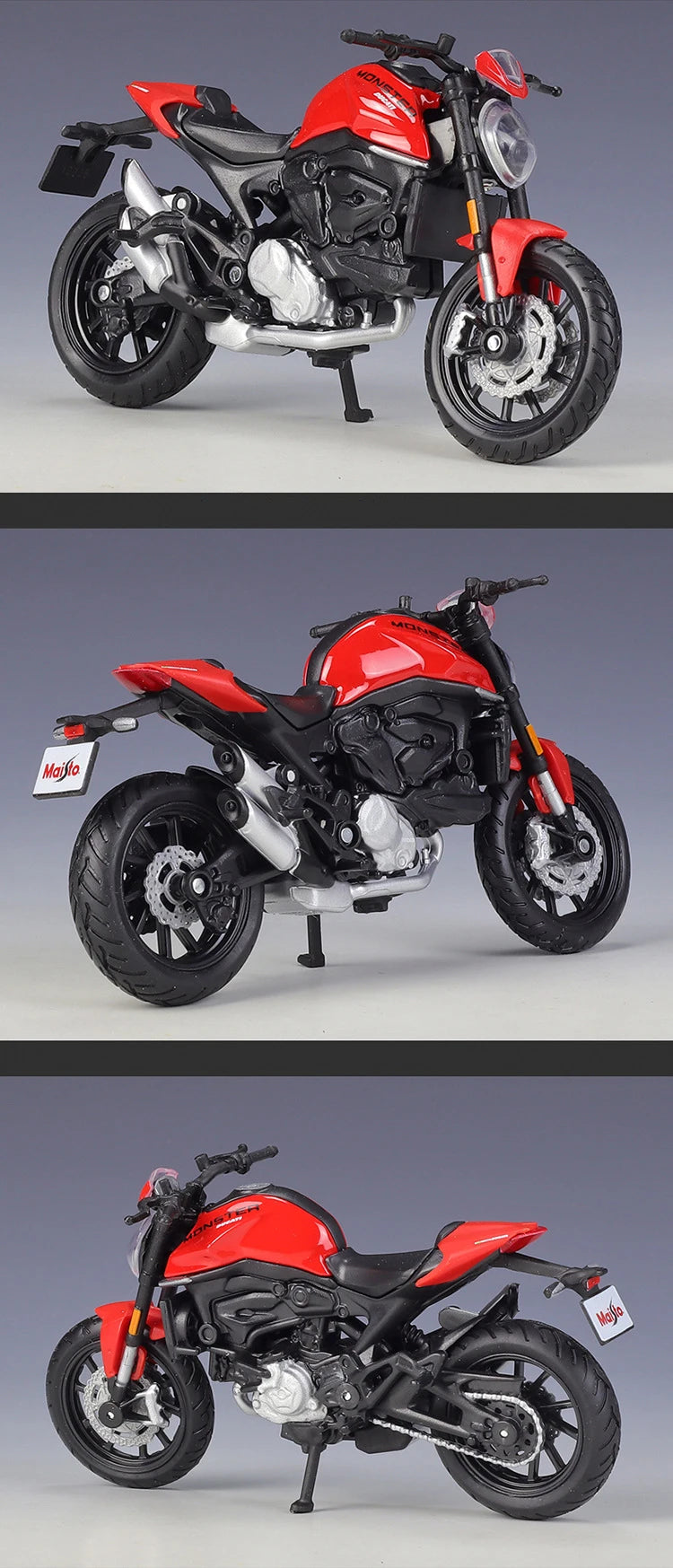 1 18 Scale Ducati Monster 2021 Diecast Motorcycle Model