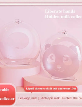 Wearable Hands-free Anti Overflow Silicone Breast Collector Breast Mask Milk Storage Device Anti Overflow Milk Pad Soft Milk Cup