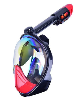 Diving Mask Underwater Scuba Anti Fog Full Face Diving Mask Professional Snorkeling Set with Anti-skid Ring Snorkel