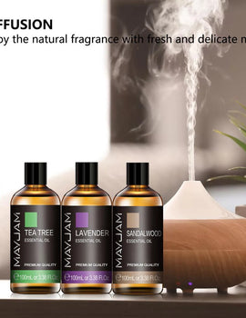 100ml Essential Oils For Humidifier Aromatic Diffuser Lavender Eucalyptus Rose Ginger Lemongrass Fragrance Oil Making Candles