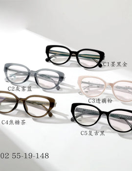 Cat Eye Butterfly Eyewear Fashion Retro Eyeglasses Luxury Acetate Optical Prescription Frames