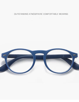 Fashion Reading Prescription Eyeglasses Round Shape Frame