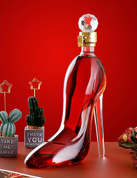375ml 700ml High-Heels Shoes Shaped Whisky Decanter Glass Crystal Merlot Rum Vodka Wine Bottle Liquor Dispenser Bar Tools