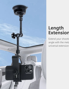 for Insta360 X3 Accessories 9cm Diameter Car Phone Suction Cup Holder for Smartphones for Gopro Hero 11 10 9 Accessories