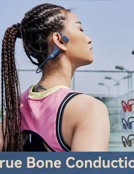 A5X True Bone Conduction Earphone Open Ear Bluetooth Wireless Sport Headphones Waterproof Headset 3D Stereo Sound