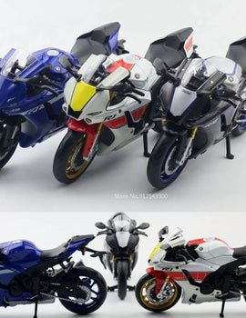 1/12 Scale Yamaha YZF-R1M Motorcycle Model Toy Alloy Diecast Simulation Models Motor Cycle Collection Decoration Boys Toys Gifts
