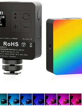 RGB PRO Video Light 2500K-9000K LED Camera Light 2500mAh Rechargeable Battery Honeycomb Diffuser for Vlog