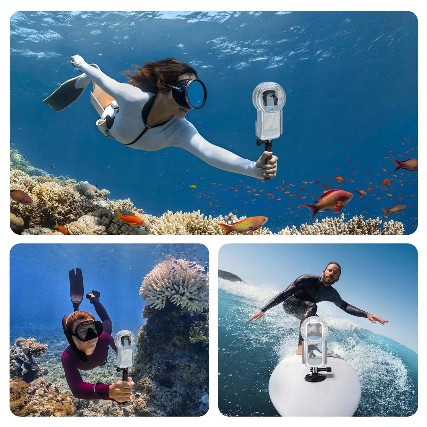 50 Metre Waterproof Diving Housing for Insta360 X5 Camera