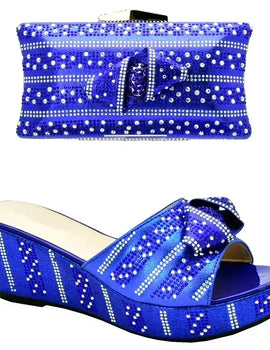 African Matching Shoes and Bags Italian In Women Shoes and Bag Set African Sets 2024 Shoes for Summer Women Party
