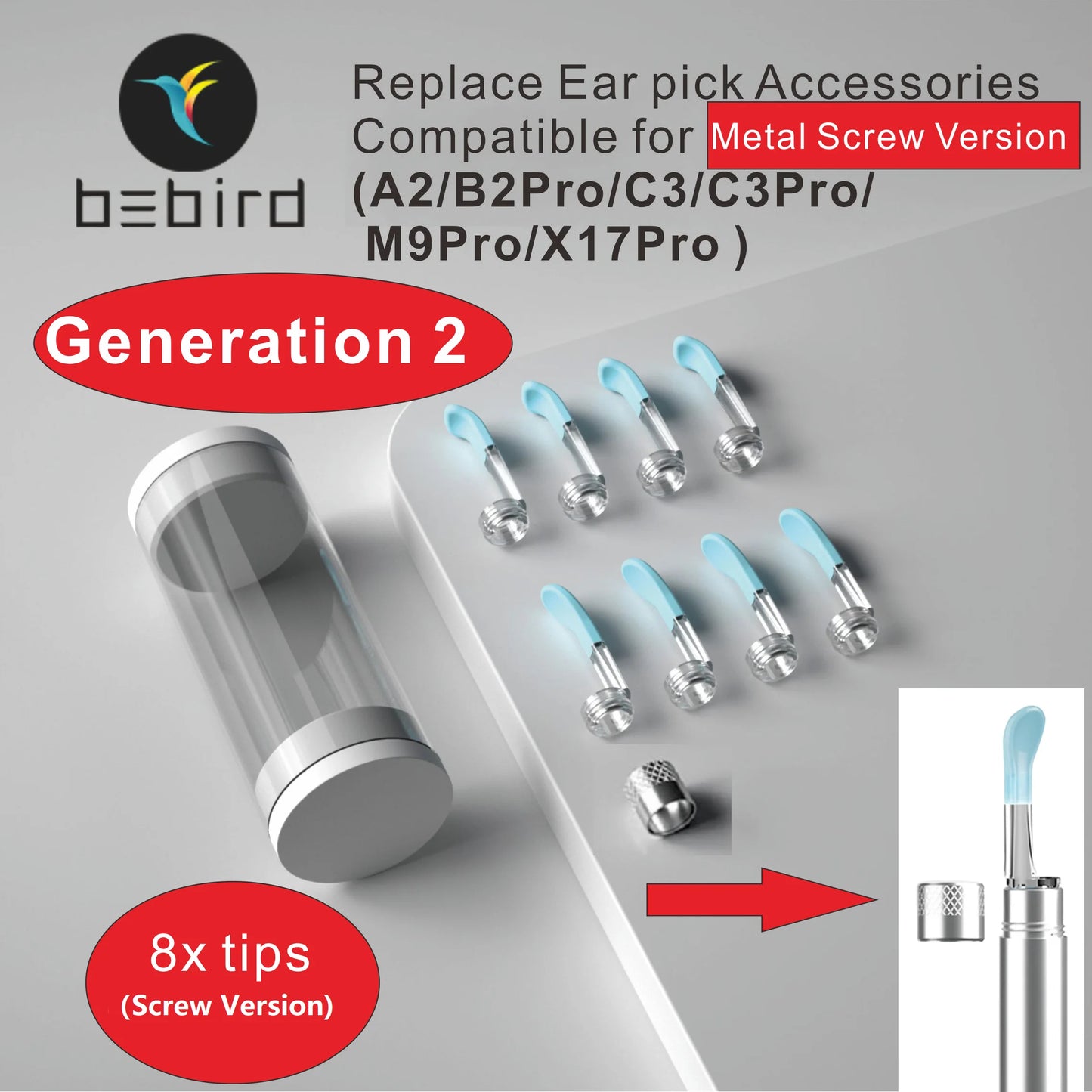 M9Pro Generation 1,2,3 Replace Ear tips Accessory