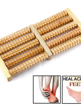 1 Piece Wooden Foot Roller Wood Care Massage Reflexology Relax Relief Massager Spa Gift Anti Cellulite Foot Massager Care Tool