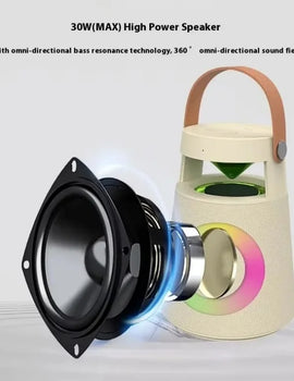 Wireless Bluetooth Speaker Outdoor Portable Camping RGB Color Light Rechargeable Wireless Speaker Home Party Music Player