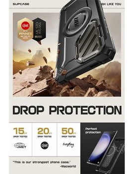 For Samsung Galaxy S24 Ultra Case 6.8 inch 2024 UB Mag XT Full Body Rugged Case with Camera Cover & Built-in Kickstand