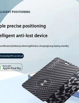 Ultra Slim Tracking Card Wireless Charging With Apple Find My IPX68 Waterproof Thin Tracker Keys Suitcase Bag Locator