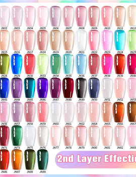 10ml Jelly Nude Gel Nail Polish Autumn Amber Semi Transparent Manicure Soak off UV LED Nails Gel Varnish