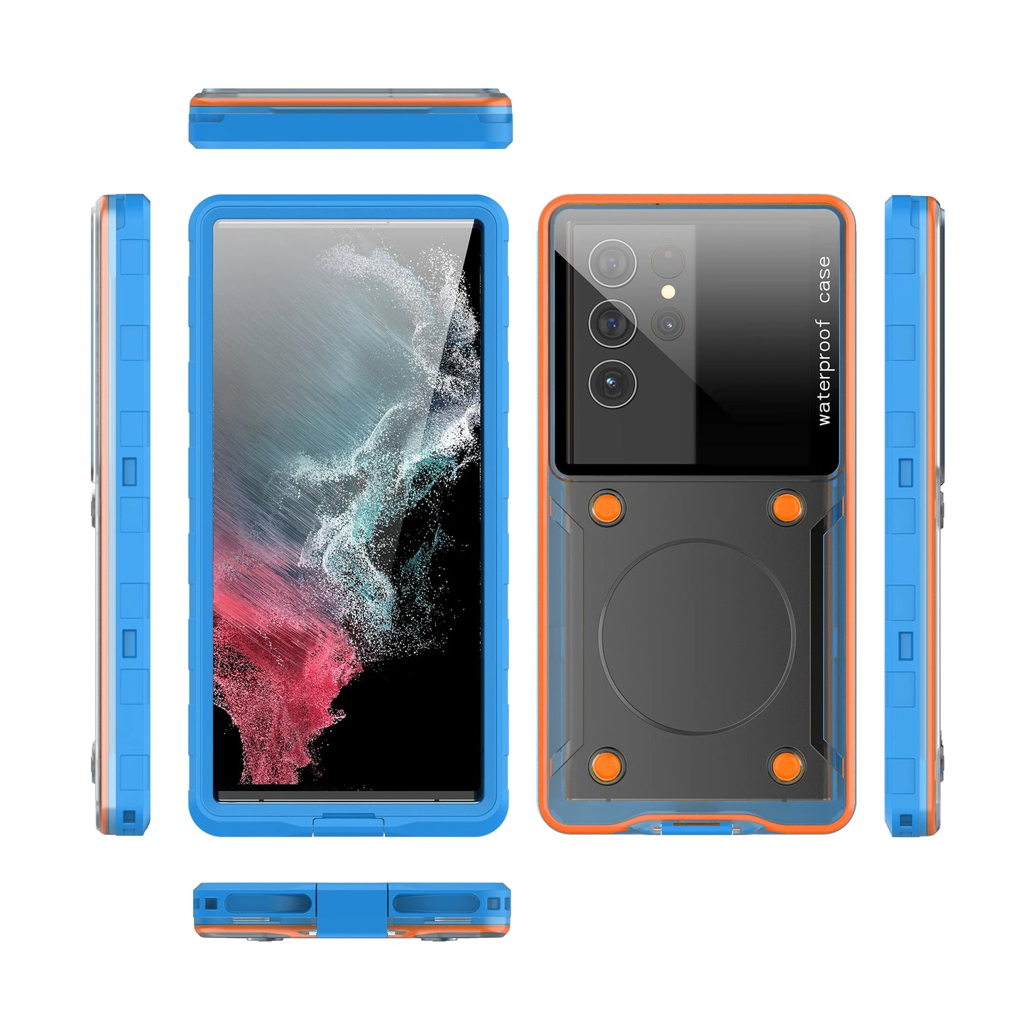 Transparent Universal 6.9-inch Underwater Touch Screen Dust and Drop Protection IP68 Waterproof Phone Case